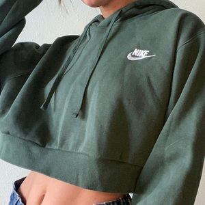 cropped Nike hoodie
